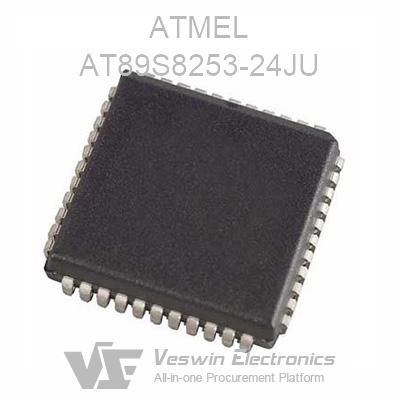 AT89C52-24JU PLCC44 ATMEL Flash IC with 8-bit MCU