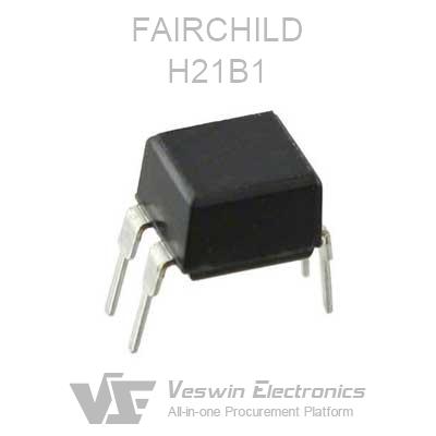 Lot of 5 Fairchild H21B3 Optical Interrupter 