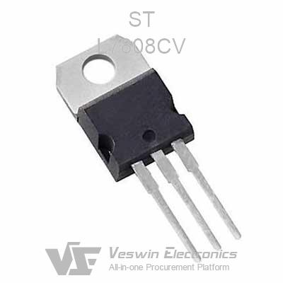 8 V 3-Pin STMicroelectronics L7808CV Linear Voltage Regulator 1.5A TO-220 