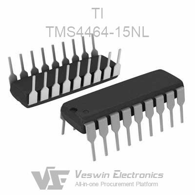 TI TMS4464-10NL DIP-18 x4 Page Mode DRAM IC 