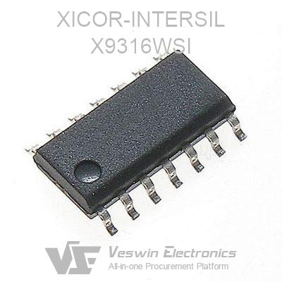1 x 100K X9C104P Digital Potentiometer by Intersil 8 pin DIL IC None-Volatile